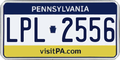 PA license plate LPL2556