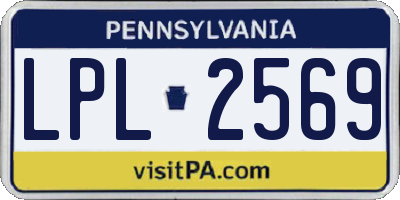 PA license plate LPL2569