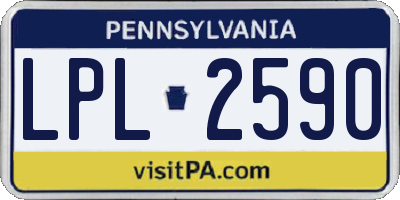 PA license plate LPL2590