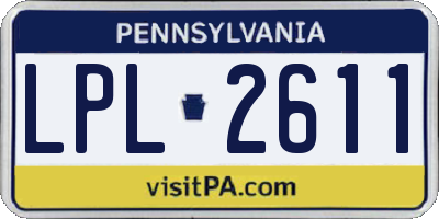 PA license plate LPL2611