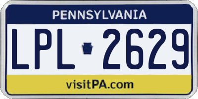 PA license plate LPL2629