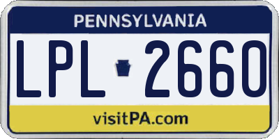PA license plate LPL2660