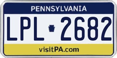 PA license plate LPL2682