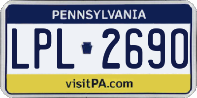 PA license plate LPL2690