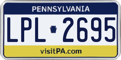 PA license plate LPL2695