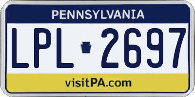 PA license plate LPL2697
