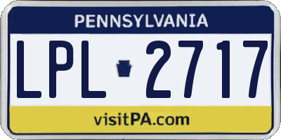 PA license plate LPL2717