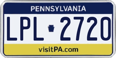 PA license plate LPL2720