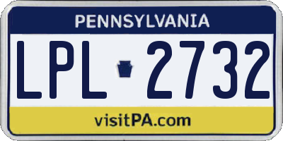 PA license plate LPL2732