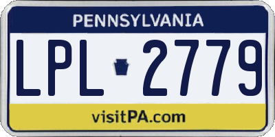 PA license plate LPL2779