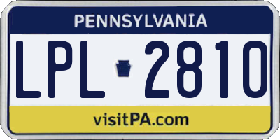 PA license plate LPL2810