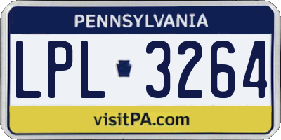 PA license plate LPL3264