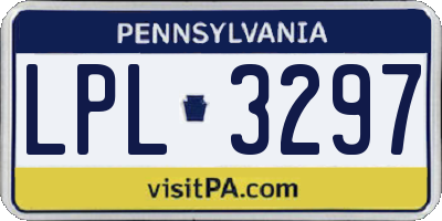 PA license plate LPL3297
