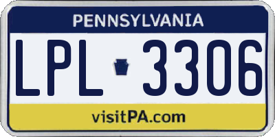 PA license plate LPL3306