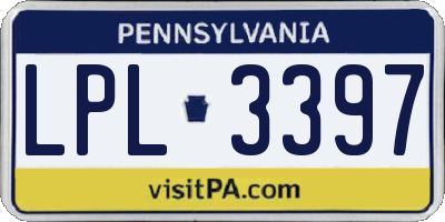 PA license plate LPL3397