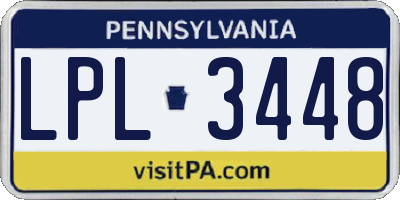 PA license plate LPL3448
