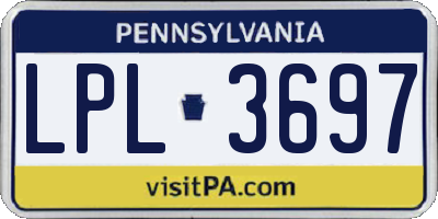 PA license plate LPL3697