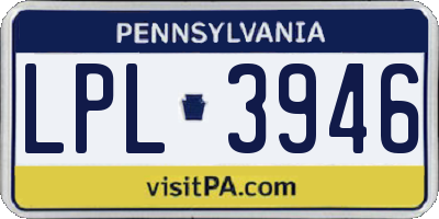 PA license plate LPL3946