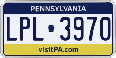 PA license plate LPL3970