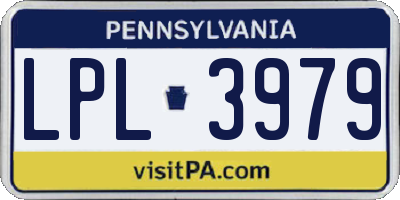 PA license plate LPL3979