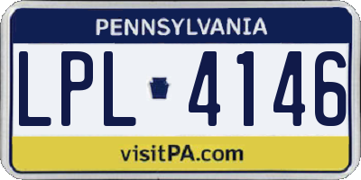 PA license plate LPL4146