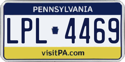 PA license plate LPL4469