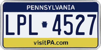 PA license plate LPL4527