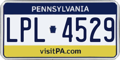 PA license plate LPL4529