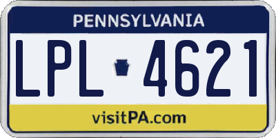 PA license plate LPL4621