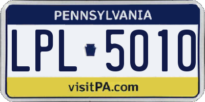 PA license plate LPL5010
