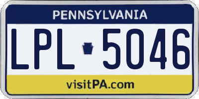 PA license plate LPL5046