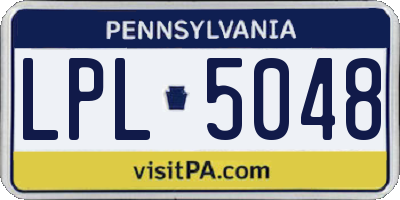 PA license plate LPL5048