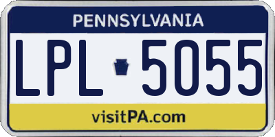 PA license plate LPL5055