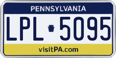 PA license plate LPL5095