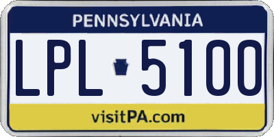 PA license plate LPL5100