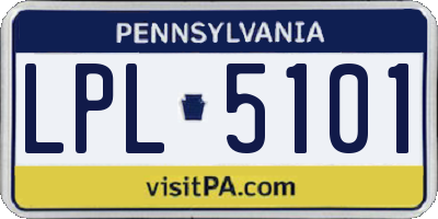 PA license plate LPL5101