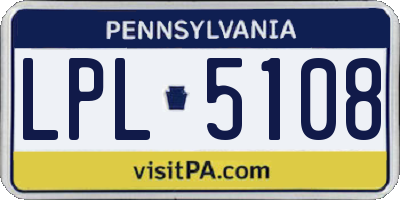 PA license plate LPL5108