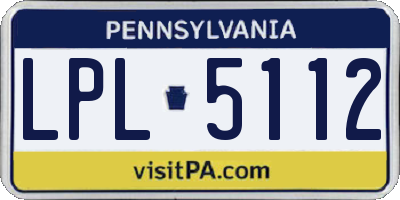 PA license plate LPL5112