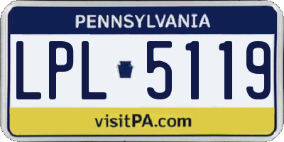 PA license plate LPL5119