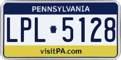 PA license plate LPL5128