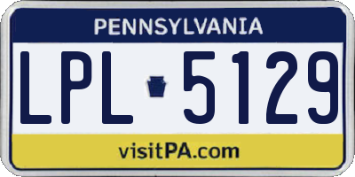 PA license plate LPL5129