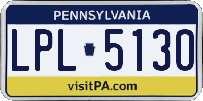 PA license plate LPL5130