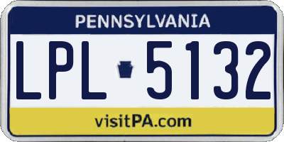 PA license plate LPL5132