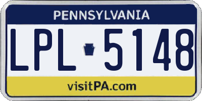 PA license plate LPL5148