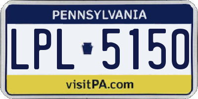 PA license plate LPL5150