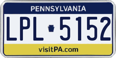 PA license plate LPL5152