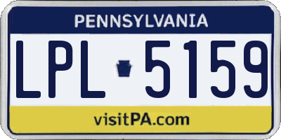 PA license plate LPL5159