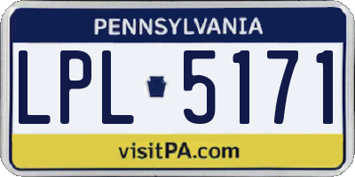 PA license plate LPL5171