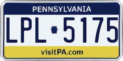 PA license plate LPL5175