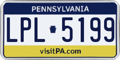 PA license plate LPL5199